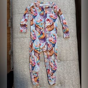 Colorful Cupcake Kids One Piece bums and roses